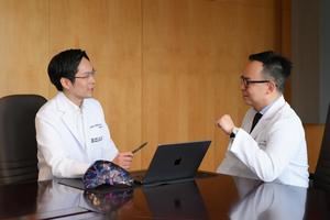 Professor Albert Chan Chi-yan (left) and Dr Chiang Chi-leung