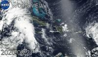 Animated GIF of Laura's Movement into the Gulf