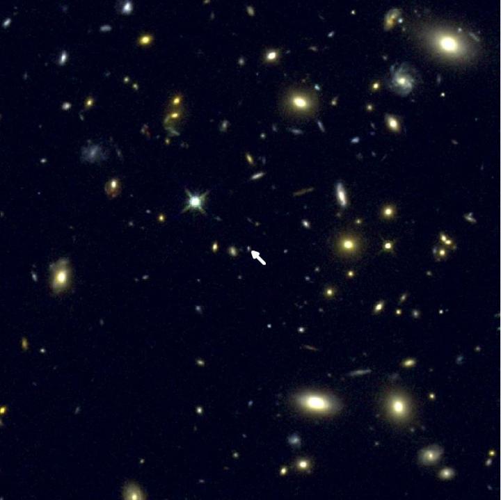 Galaxy COSMOS-1908, Indicated by the Arrow