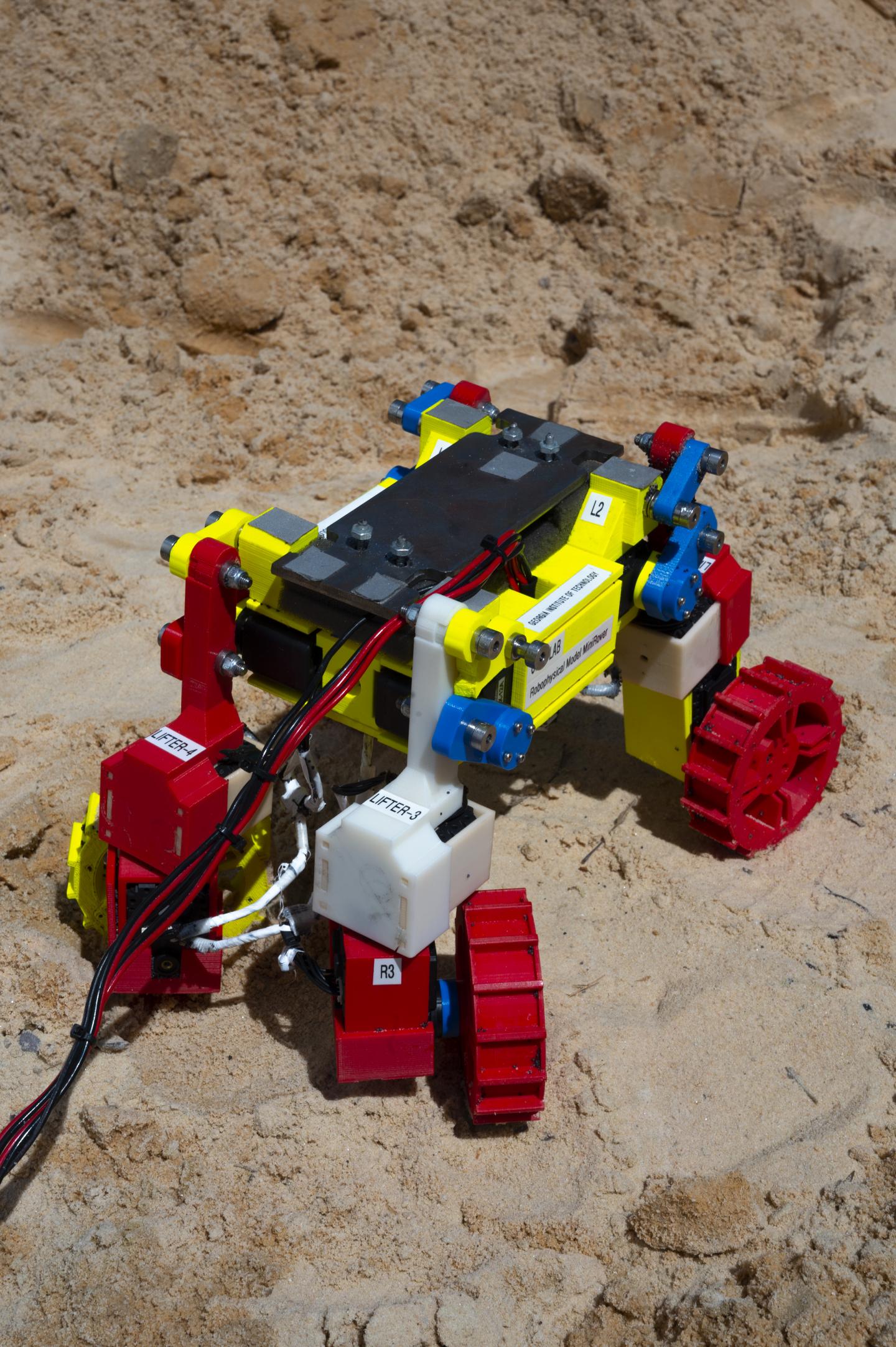 Mini Rover Operating in Beach Sand 