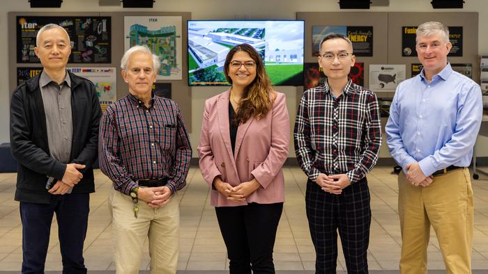 The winners of the 2025 John Dawson Award for Excellence in Plasma Physics Research: Hantao Ji, Jeremy Goodman, Fatima Ebrahimi, Yin Wang and Erik Gilson.