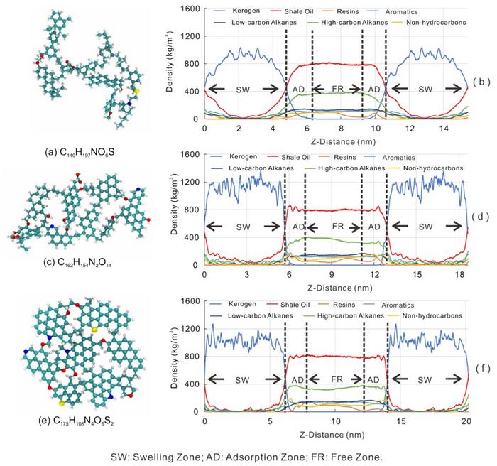 Molecular views of shale oil inside kerogen pores