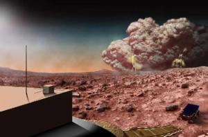 Martian dust storm