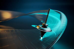 Twisted spin wave