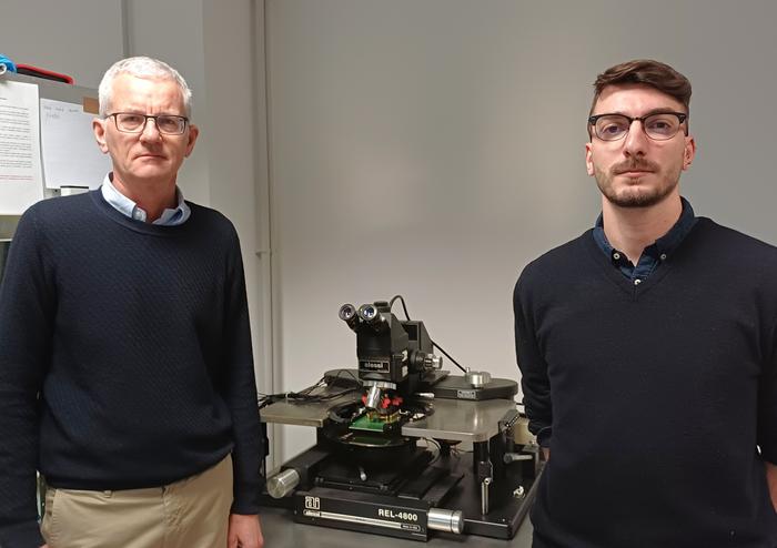 Professor Ielmini and researcher Mannocci