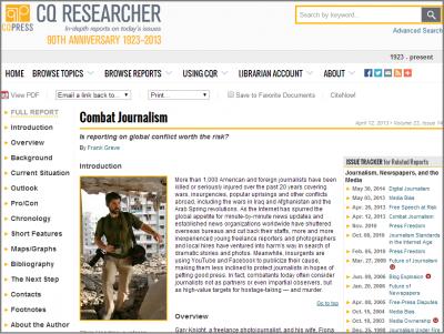 Combat Journalism