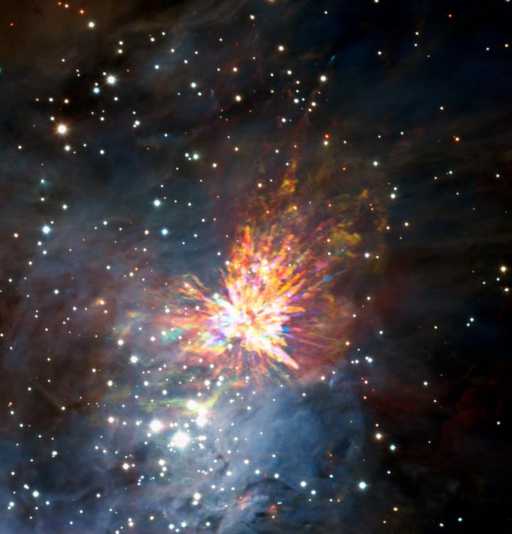 ALMA Views a Stellar Explosion in Orion