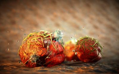 Concept Illustration: Rod-Shaped Chemotherapy Drug Nanoparticles