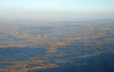 Aerial View of Delacroix, La.