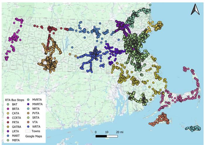 bus stops in MA