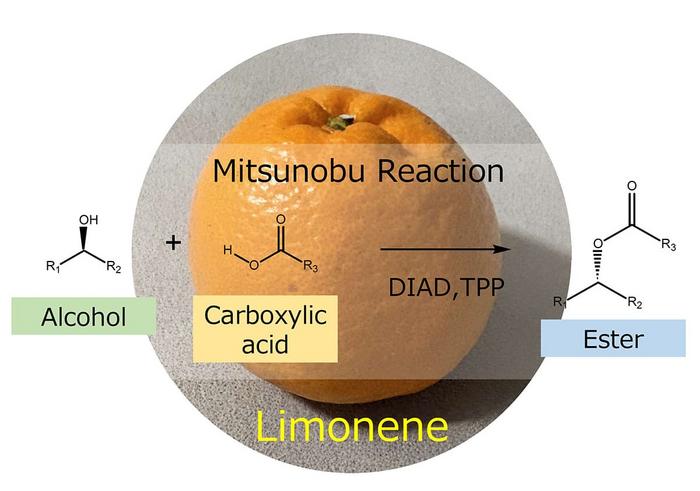 Mitsunobu reaction in limonene