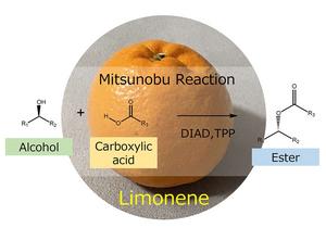 Mitsunobu reaction in limonene