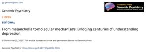 From melancholia to molecular mechanisms: Bridging centuries of understanding depression