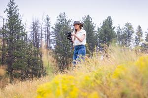 Sarah Nalley in the field