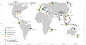 Deltas and Climate Change Adaptation Global map