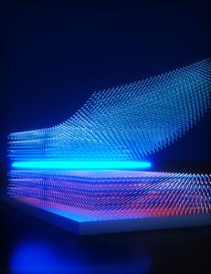 Highly conducting charged domain wall