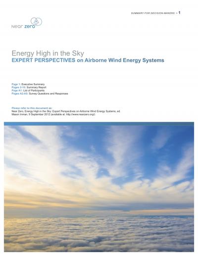 Energy High in the Sky