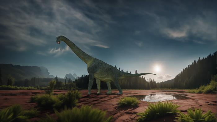 Reconstruction of the life appearance of Garumbatitan morellensis.