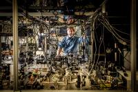 Physicist Thomas Corbitt in Lab