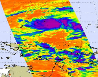 NASA Infrared Image of TD 02W