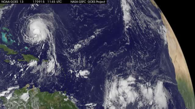 GOES-East Movie of Jose and Maria