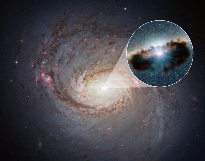 Hidden Lair at the Heart of Galaxy 1068