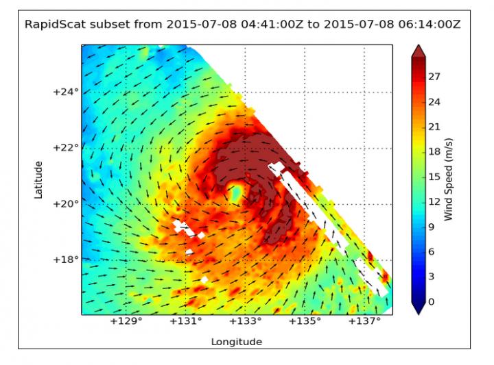RapidScat Image of Chan-Hom