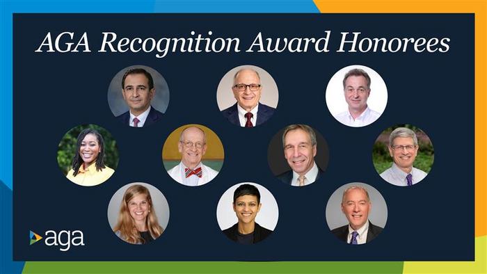 2026 American Gastroenterological Association Recognition Award recipients