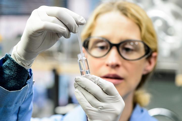 Katie Brenner in Lab