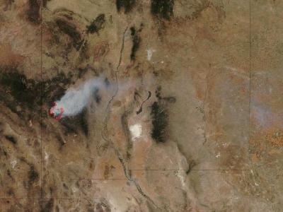 NASA Satellite View of the Whitewater-Baldy Complex Fire