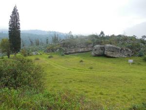 The archeological site of Tequendama I at the border of the Sabana de Bogotá, Cundinamarca, Colombia.