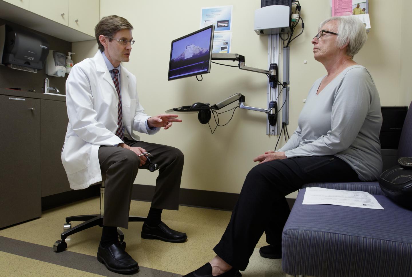 Eric Stecker, MD, MPH and Patient