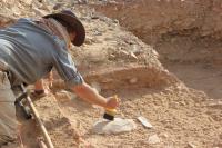 Dr. Ceri Shipton on Site at Saffaqah in Central Saudi Arabia