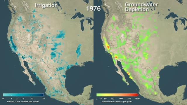 Crop Irrigation Is Closely Tied to Groundwater Depletion Around the World