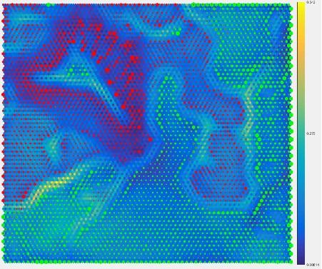 Clustering of the Reaction of the Auditory Nerve for Two Phonemes on the Distance Matrix