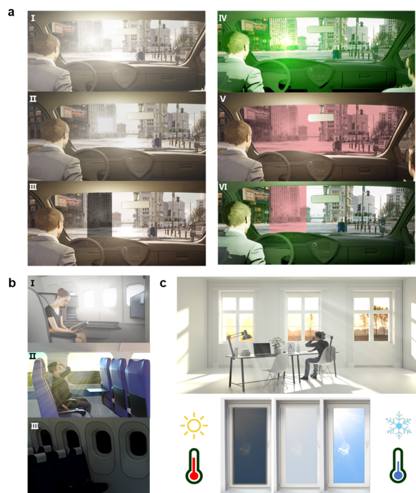 Light protection strategies in different scenarios.