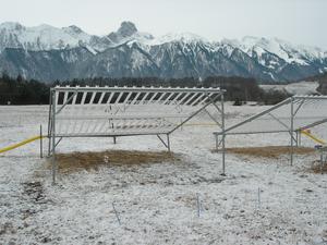Experiment site Allmend in Switzerland