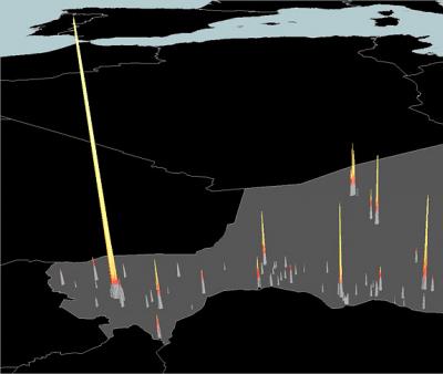 Niger 3-D Map