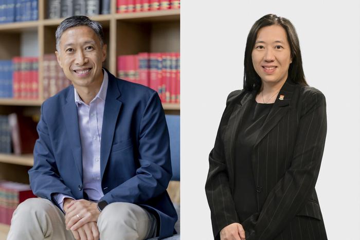 Professor Michael Ng and Professor Cecilia Chan