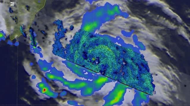Flyby of Tropical Storm John by GPM