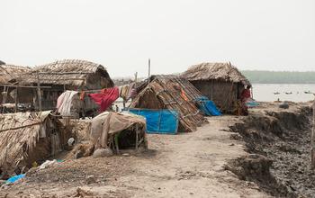 Bangladesh Villagers Live Atop and Levee