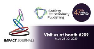 Impact Journals to be Featured at SSP 47th Annual Meeting in Baltimore