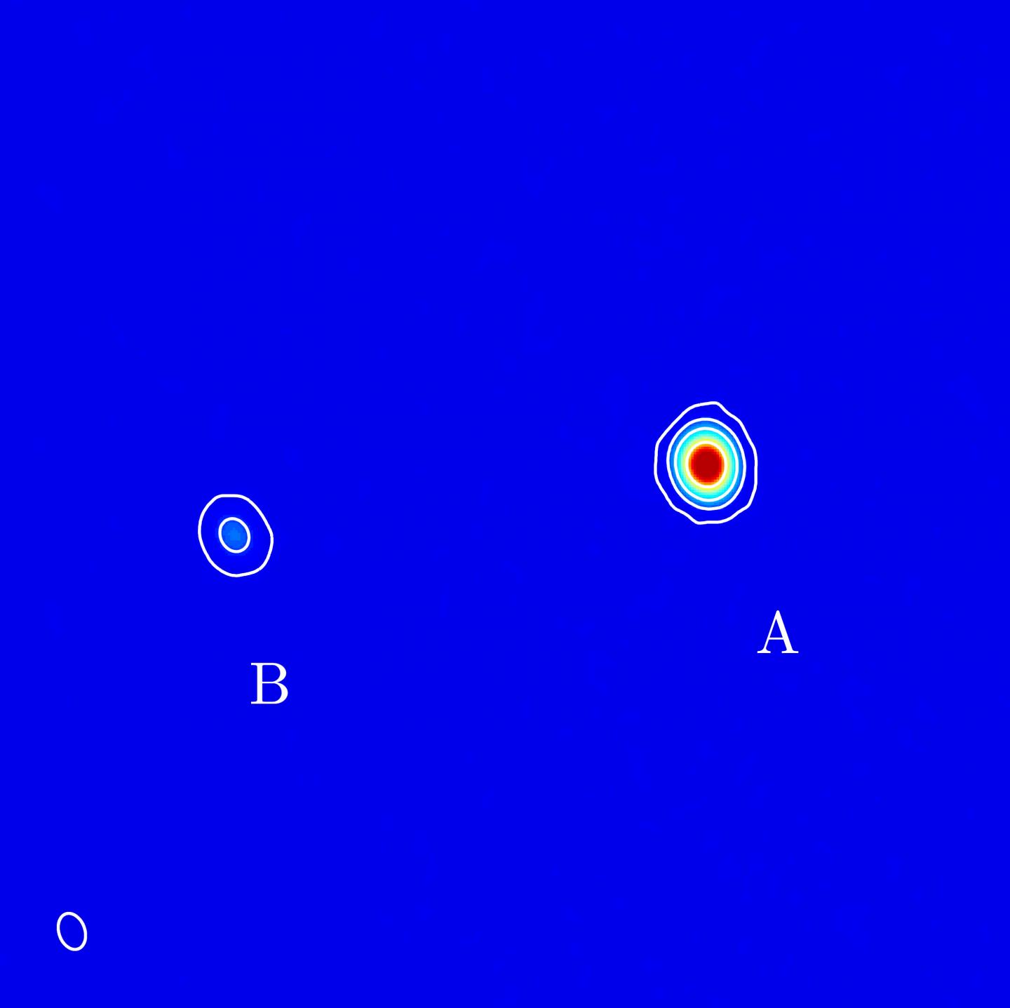 Alma's False-Color Image of the Double Star Mira