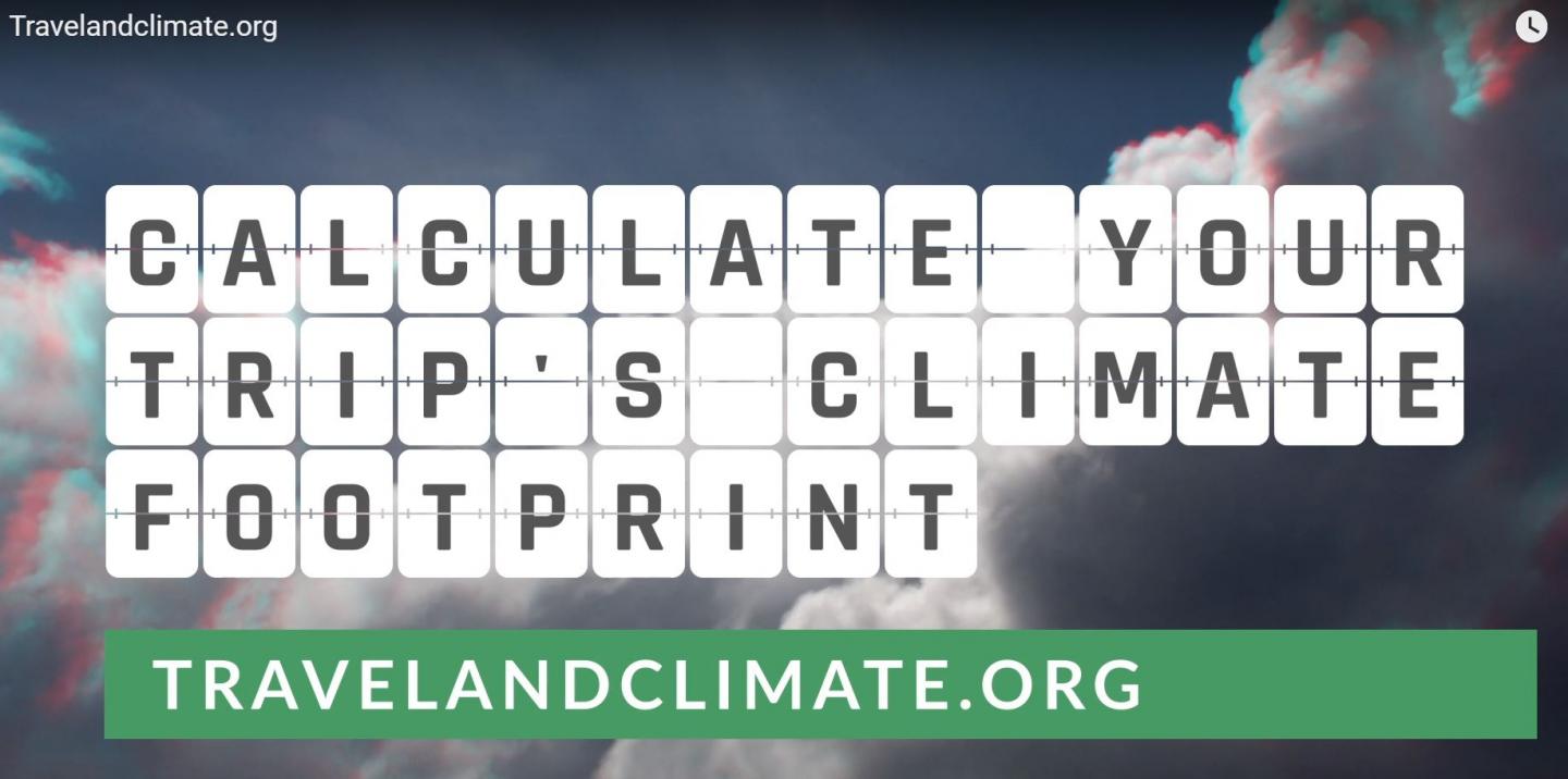 A Banner for the New Website, Travelandclimate.org