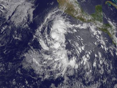 GOES Image of Amanda