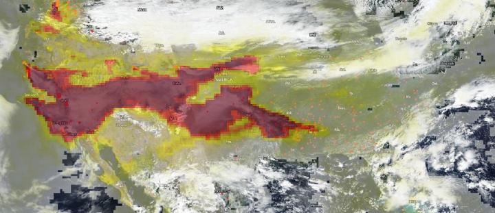 NASA/NOAA Suomi NPP Image of Aerosols Across America