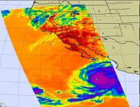 NASA AIRS Measures Rick's Thunderstorm Temperatures
