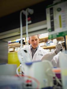 Dr. Daniel Drucker pictured in his laboratory at the Lunenfeld-Tanenbaum Research Institute in Toronto