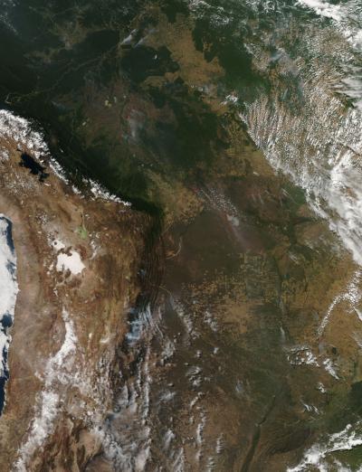 Fires in Mozambique and Madagascar
