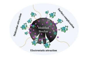Enhanced adsorption of copper citrate complexes by ferromanganese oxide biochar from water: performance and mechanism